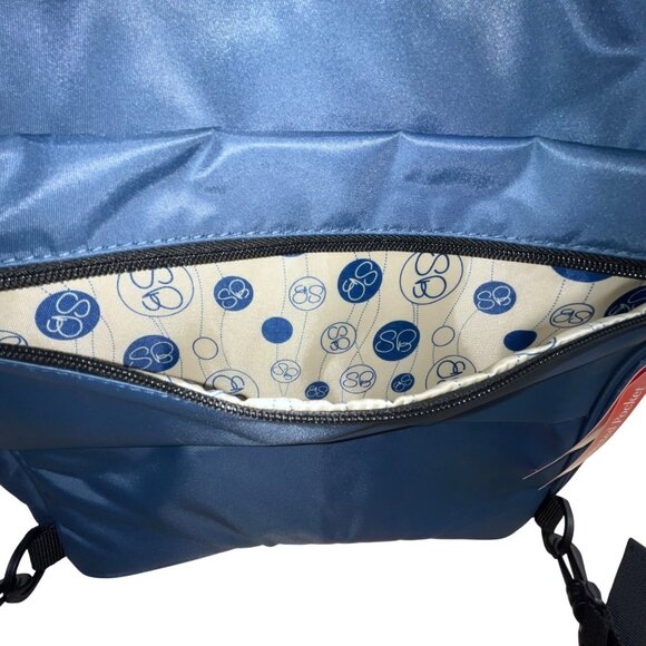 Samantha Brown Unisex Navy Nylon With RFID Protected Pocket Travel Backpack Sz L - Picture 14 of 15